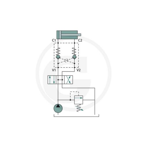 Valvola di blocco pilotata doppio effetto 3/8" - immagine 3